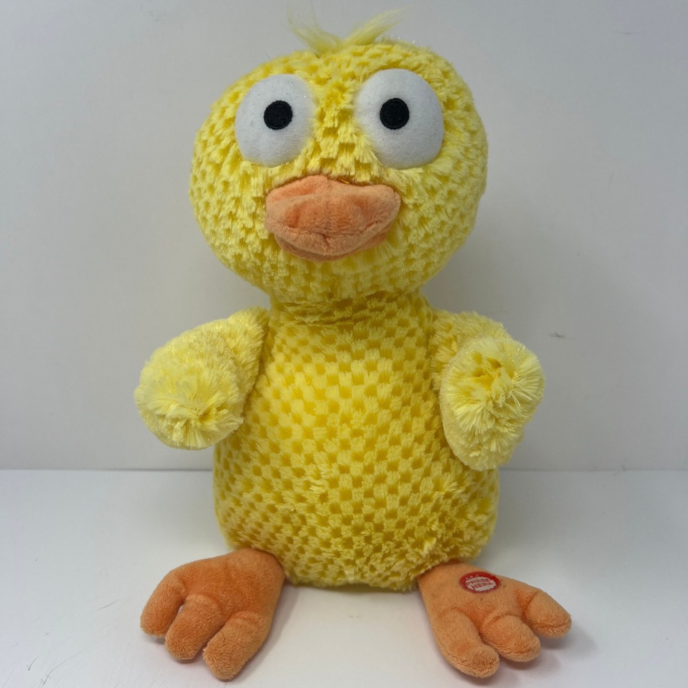 Hallmark Musical Duck Plush Yellow Waffle Texture Sound Button Easter Duckling - Picture 14 of 14